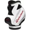 TaylorMade Den Caddie Bag, White/Black/Red