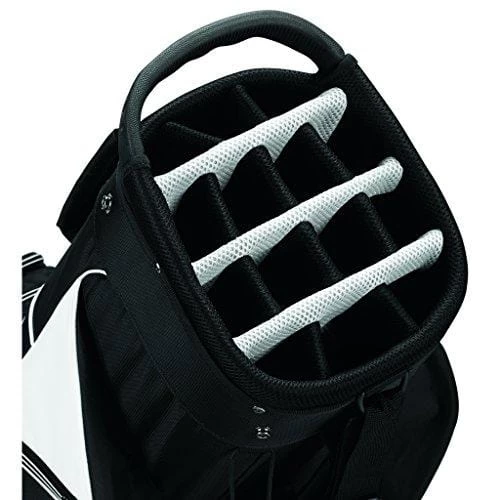 TaylorMade 2017 Golf Bag TM Cart Bag 5.0 BlkWht, Black/White - Image 3
