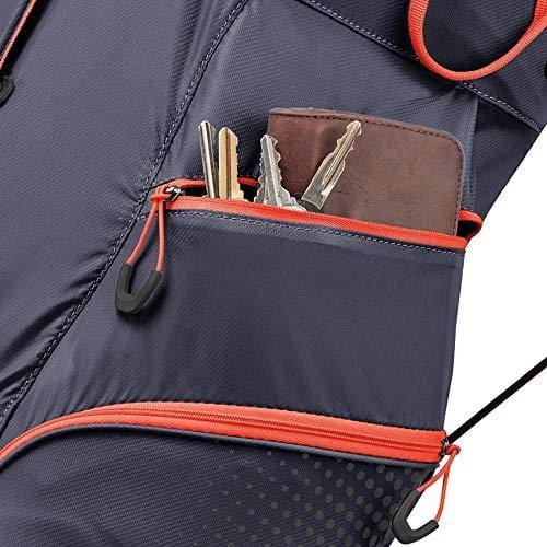 TaylorMade 2019 LiteTech 3.0 Stand Golf Bag, Navy/Blood Orange - Image 4