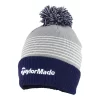 TaylorMade Bobble Beanie Grey /Navy/ White